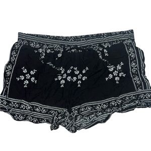 BEBOP |GIRLS RUFFLE FLORAL FLOWY SHORTS SZ MED